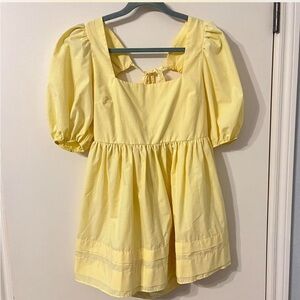 Butter Yellow Asos Mini Dress - size 6